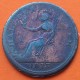 CANADA 1/2 PENIQUE 1813 WELLIGTON FIELD MARSHALL MONEDA DE COBRE Half Penny Token