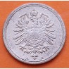 ALEMANIA 1 PFENNIG 1874 A AGUILA GRANDE Epoca IMPERIO Rey WILHELM I KM.1 MONEDA DE BRONCE MBC- Deutsche Reich Germany