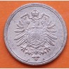 ALEMANIA 1 PFENNIG 1874 A AGUILA GRANDE Epoca IMPERIO Rey WILHELM I KM.1 MONEDA DE BRONCE MBC- Deutsche Reich Germany