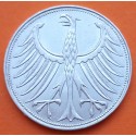 ALEMANIA 5 MARCOS 1963 G AGUILA y VALOR KM.112.1 MONEDA DE PLATA MBC- Germany BRD 5 Marks silver