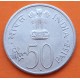 INDIA 50 PAISE 1964 1889 Jawaharlal NEHRU KM.56 MONEDA DE NICKEL MBC++ R/2