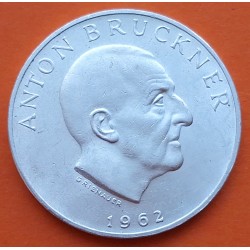 AUSTRIA 25 SCHILLINGS 1973 ANTON BRUCKNER KM.2892 MONEDA DE PLATA SC- Osterreich silver