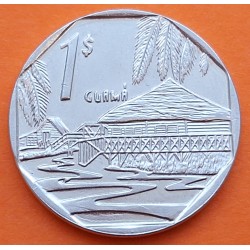CUBA 1 PESO 2012 PAISAJE GUAMA Serie INTUR KM.579.2 MONEDA DE NICKEL EBC INSTITUTO NACIONAL DE TURISMO