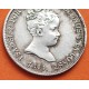 . @MUY RARA@ ESPAÑA Reina ISABEL II 1 REAL 1844 SRD Ceca de SEVILLA KM.518.3 MONEDA DE PLATA Spain silver