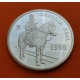 ESPAÑA 5 EUROS 1998 HOMENAJE AL EJERCITO GUARDIA REAL MONEDA DE PLATA PROOF ESTUCHE y CERTIFICADO FNMT 1 ONZA OZ 5 EURO 1998