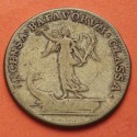 . @RARO@ FRANCIA 1 JETON 1677 DIOSA VICTORIA SOBRE BARCO CONQUISTA DE TABAGO y GOREE MONEDA DE LATÓN Token Louis France