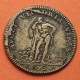 . FRANCIA 1 JETON 1660 HÉRCULES CON SU MAZA PISANDO LA HIDRA - REY LUIS XIV MONEDA DE LATÓN Token Louis France