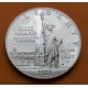 ESTADOS UNIDOS 1 DOLAR 1986 S ESTATUA DE LA LIBERTAD EN ELLIS ISLAND KM.214 MONEDA DE PLATA PROOF Imperfecciones