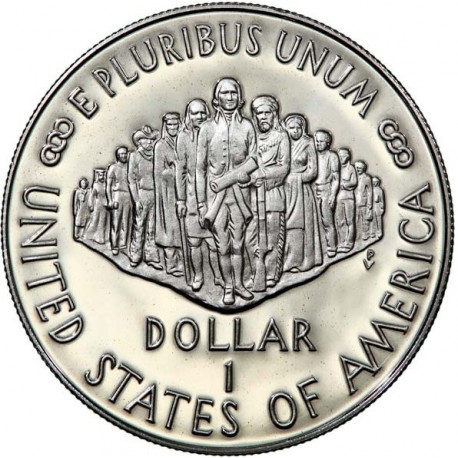 ESTADOS UNIDOS 1 DOLAR 1987 S CONSTITUCION MONEDA DE PLATA PROOF $1 Dollar CONSTITUTION BICENTENNIAL