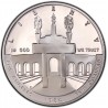 ESTADOS UNIDOS 1 DOLAR 1984 S OLIMPIADA DE LOS ANGELES 84 ESTATUAS KM.210 MONEDA DE PLATA PROOF USA Silver Dollar