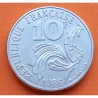 FRANCIA 10 FRANCOS 1986 GALLO Tipo Jimenez LIBERTE EGUALITE FRATERNITE KM.959 MONEDA DE NICKEL SC- France