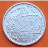 MARRUECOS 100 FRANCOS 1953 PROTECTORADO FRANCES ESTRELLA KM.52 MONEDA DE PLATA MBC+ Morocco silver 100 Francs