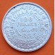 MARRUECOS 100 FRANCOS 1953 PROTECTORADO FRANCES ESTRELLA KM.52 MONEDA DE PLATA MBC+ Morocco silver 100 Francs