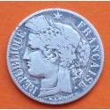 FRANCIA 1 FRANCO 1871 A Ceca de PARIS BUSTO DE CERES KM.822.1 MONEDA DE PLATA MBC- Republique Francaise
