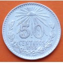 MEXICO 50 CENTAVOS 1935 AGUILA y VALOR KM.447 MONEDA DE PLATA MBC Mejico Mexiko silver coin