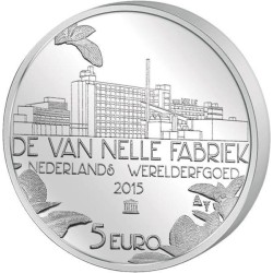 HOLANDA 5 EUROS 2015 HET VAN NELLE VIJFJE FABRICA MONEDA SC PLATA (Nickel) COINCARD The Netherlands