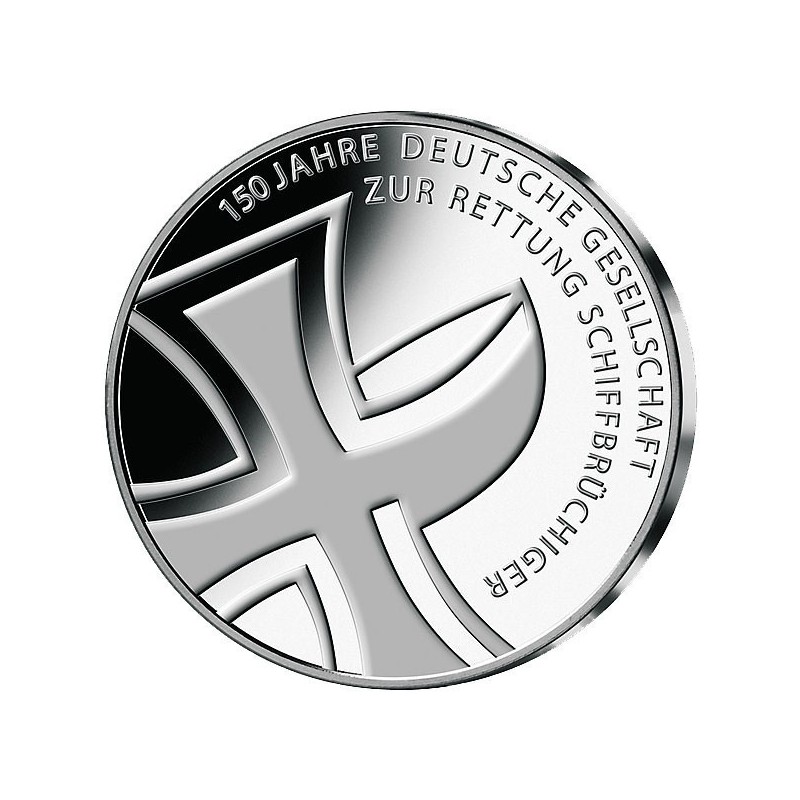 ALEMANIA 10 EUROS 2015 Ceca  J SERVICIO MARÍTIMO DE RESCATE MONEDA DE NICKEL SC Germany UNC