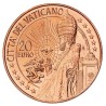 .VATICANO 20 EUROS 2021 BASILICA y ESTATUA DE SAN PEDRO Serie ARTE y FE 2ª MONEDA DE COBRE SC