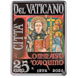 . 1 acoin @LINGOTE COLORES@ VATICANO 25 EUROS 2023 SANTA PASCUA RESURRECCIÓN MONEDA DE PLATA ESTUCHE