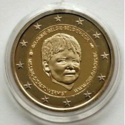 . @PROOF - Tirada 10.000@ BELGICA 2 EUROS 2016 FUNDACION CHILD FOCUS NIÑOS MONEDA CONMEMORATIVA ESTUCHE Belgium