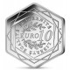 FRANCIA 10 EUROS 2024 JUEGOS OLIMPICOS DE PARIS 2024 @HEXAGONAL@ 4ª MONEDA DE PLATA SC Estuche