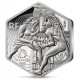 FRANCIA 10 EUROS 2024 JUEGOS OLIMPICOS DE PARIS 2024 @HEXAGONAL@ 4ª MONEDA DE PLATA SC Estuche