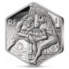 FRANCIA 10 EUROS 2024 JUEGOS OLIMPICOS DE PARIS 2024 @HEXAGONAL@ 4ª MONEDA DE PLATA SC Estuche