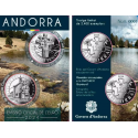 . 1 aaaaaacoin @Tirada 2.400@ ANDORRA 1,25 EUROS 2024 CRUZ DE LOS 7 BRAZOS y VIRGEN CANOLICH 2 Monedas de NICKEL SC Blister