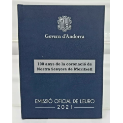 . 1 moneda @Tirada 3.750 - PROOF@ ANDORRA 2 EUROS 2021 VIRGEN DE MERITXELL 100 AÑOS DE SU CORONACION