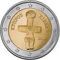 CHIPRE 2 EUROS 2024 ESTATUA ANTIGUA SC MONEDA BIMETÁLICA NO CONMEMORATIVA Cyprus 2€ coin