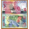 MADAGASCAR 2500 FRANCOS 1993 ANCIANA, LEMUR, TORTUGA y AVE Pick 72AA BILLETE SC Africa UNC BANKNOTE 500 Ariary