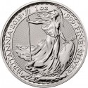 INGLATERRA 2 LIBRAS 2019 BRITANNIA MONEDA DE PLATA SC United Kingdom £2 Pounds silver coin 1 ONZA OZ
