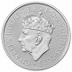 . 1 acoin @BRITANNIA 1ª con CHARLES III CORONADO@ INGLATERRA 2 LIBRAS 2023 BRITANNIA MONEDA DE PLATA ONZA Oz