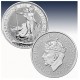. 1 acoin @BRITANNIA 1ª con CHARLES III CORONADO@ INGLATERRA 2 LIBRAS 2023 BRITANNIA MONEDA DE PLATA ONZA Oz