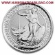 INGLATERRA 2 LIBRAS 2018 BRITANNIA MONEDA DE PLATA United Kingdom £2 Pounds silver coin OZ OUNCE 1 ONZA