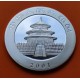CHINA 10 YUAN 2001 OSO PANDA y PAGODA MONEDA DE PLATA @RARA@ Cápsula SILVER 1 ONZA Oz Ounce