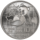 CHINA 10 YUAN 1989 OSO PANDA @FECHA PEQUEÑA@ MONEDA DE PLATA SC 1 ONZA Oz OUNCE silver coin CAPSULA