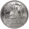 CHINA 10 YUAN 1989 OSO PANDA @FECHA PEQUEÑA@ MONEDA DE PLATA SC 1 ONZA Oz OUNCE silver coin CAPSULA
