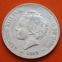 ESPAÑA 5 PESETAS 1892 * 18 92 PGM REY ALFONSO XIII tipo "RIZOS" KM.700 MONEDA DE PLATA (DURO) Spain silver R/1