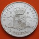ESPAÑA 5 PESETAS 1892 * 18 92 PGM REY ALFONSO XIII tipo "RIZOS" KM.700 MONEDA DE PLATA (DURO) Spain silver R/1