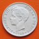 ESPAÑA Rey ALFONSO XIII 50 CENTIMOS 1900 * 0/0 SMV REY y ESCUDO KM.705 MONEDA DE PLATA EBC- Spain silver R/2