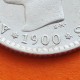 ESPAÑA Rey ALFONSO XIII 50 CENTIMOS 1900 * 0/0 SMV REY y ESCUDO KM.705 MONEDA DE PLATA EBC- Spain silver R/2