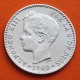ESPAÑA Rey ALFONSO XIII 50 CENTIMOS 1900 * 0/0 SMV REY y ESCUDO KM.705 MONEDA DE PLATA EBC- Spain silver R/2