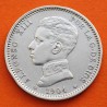 ESPAÑA Rey ALFONSO XIII 1 PESETA 1904 * 19 04 SMV KM.721 MONEDA DE PLATA Spain R/5