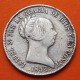 @ESCASA@ ESPAÑA Reina ISABEL II 10 REALES 1852 Ceca de MADRID KM.595.2 MONEDA DE PLATA MBC- Spain silver coin