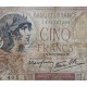 . @PVP NUEVO 150€@ FRANCIA 5 FRANCOS 1940 PESCADOR y BARCO VIOLET Pick 83.A BILLETE MUY CIRCULADO France