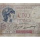 . @PVP NUEVO 150€@ FRANCIA 5 FRANCOS 1933 PESCADOR y BARCO VIOLET Pick 72.E BILLETE MUY CIRCULADO France