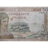 . @PVP NUEVO 375€@ FRANCIA 50 FRANCOS 1935 o 1936 (al azar) CERES y MERCURIO Pick 81 BILLETE MUY CIRCULADO France