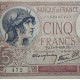. @PVP NUEVO 150€@ FRANCIA 5 FRANCOS 1939 PESCADOR y BARCO VIOLET Pick 83.A BILLETE CIRCULADO France