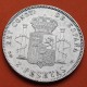 ESPAÑA Rey ALFONSO XIII 2 PESETAS 1905 * 19 05 SMV KM.725 MONEDA DE PLATA MBC+ Spain silver coin R/3
